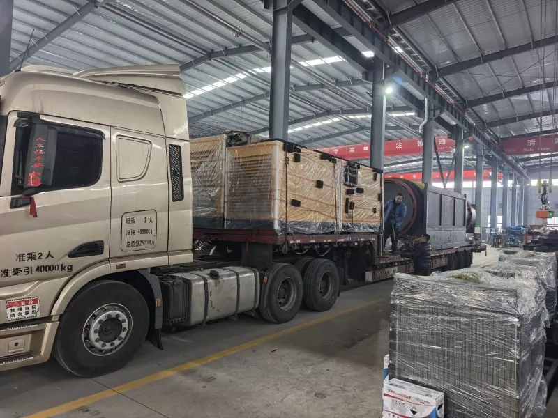 Jinqi Mining Machinery spedisce un batch di tamburi di separazione è d'equipaggiu di sustegnu in Russia